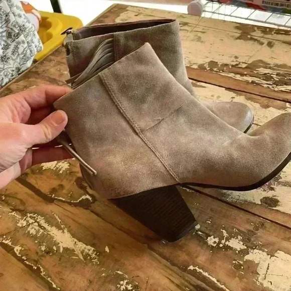 ASH taupe suede heeled boots size 39 - Picture 3 of 10